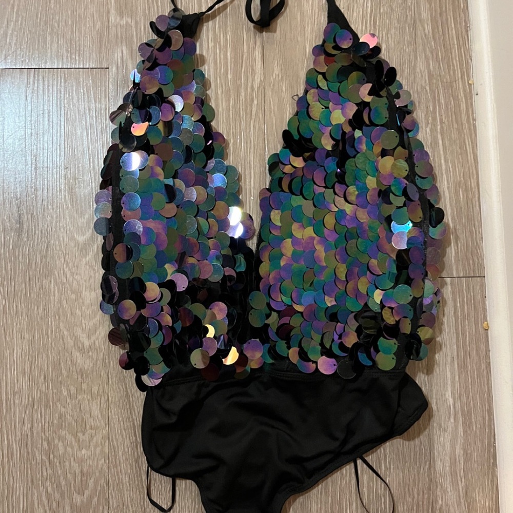 COPY - Super down Sparkly bodysuit
